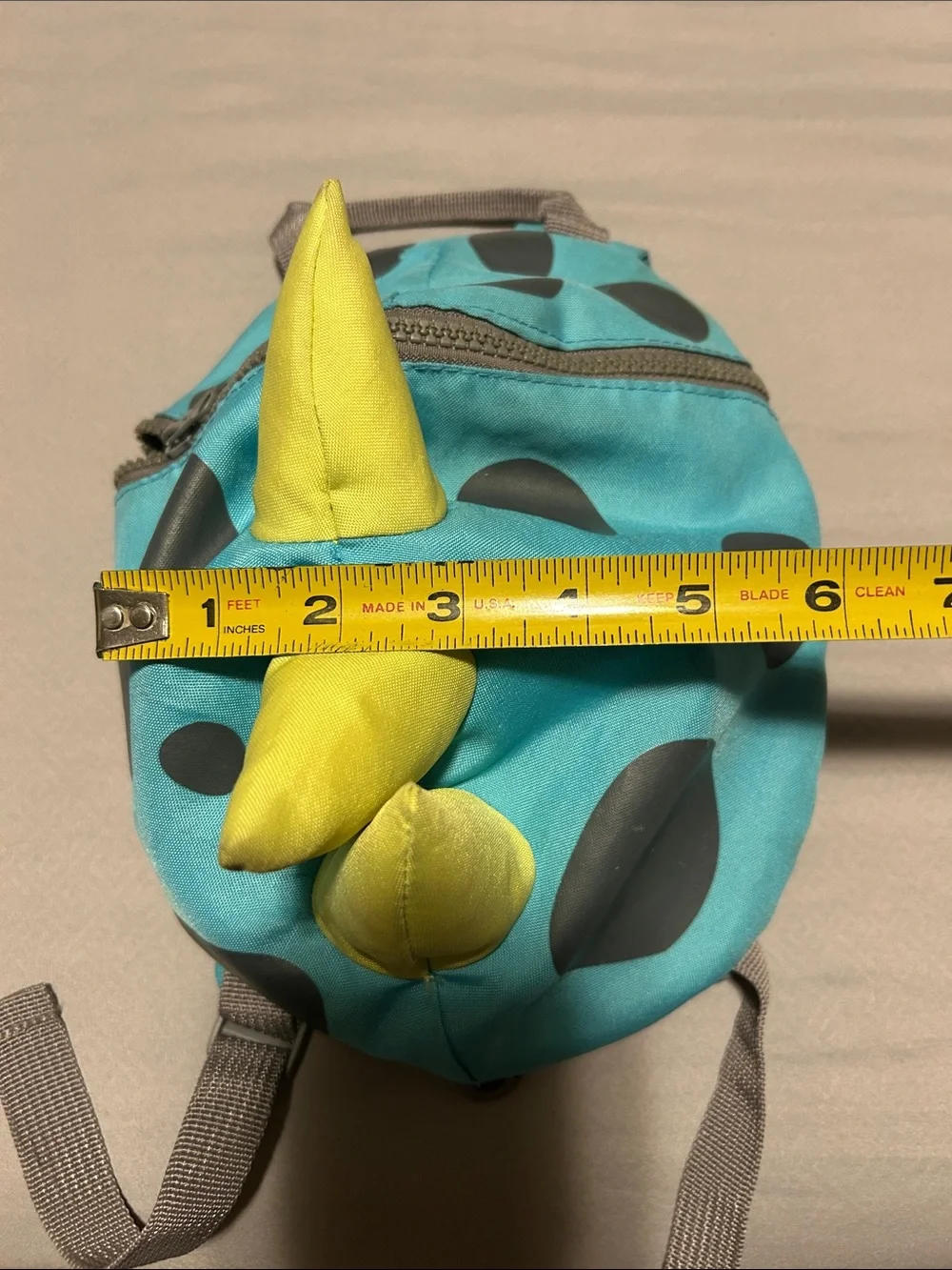 Dino Spike Backpack little kid - Teal & Yellow
